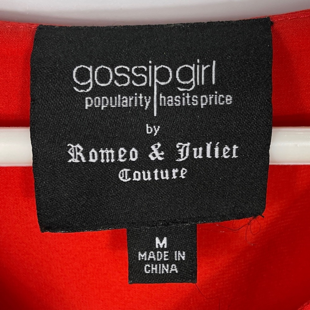 Romeo & Juliet Couture Flowing Red Dress Sz Medium - Picture 5 of 8